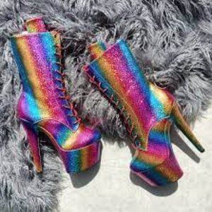 🌈 ISO - Hella Heels Pride Boot 🌈